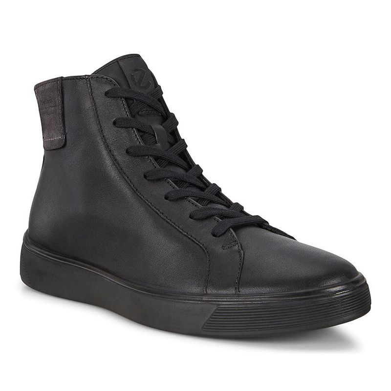 Men Boots Ecco Street Tray M - Casual Shoe Black - India MPBSLC107